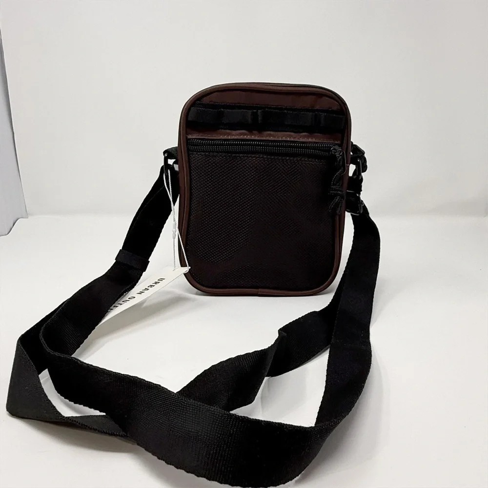 Urban Outfitters Brown Mini Crossbody Bag Nylon Utility Shoulder Pouch Travel